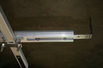 mounted on roof tent rails