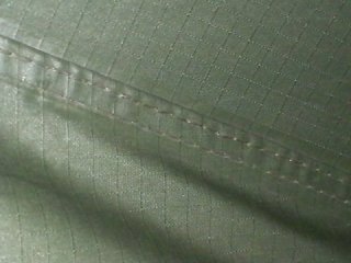 taped and double-stitched seams